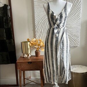 Vici Linen Blend Wrap Dress